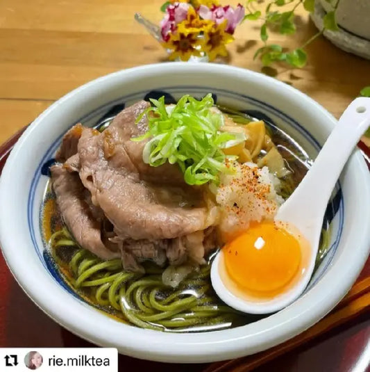 茶そばで肉そば